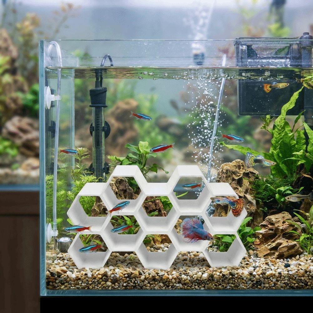 Plastic Fish Shrimp Hideout Hollow Out Shrimp Shelter Decorations Home Aquarium
