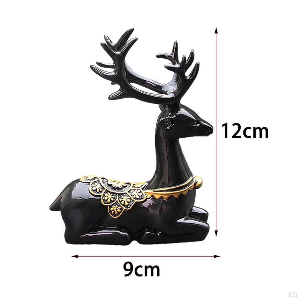 Статуя автомобиля, фигурка оленя, скульптура животного, украшение для приборной панели для гостиной