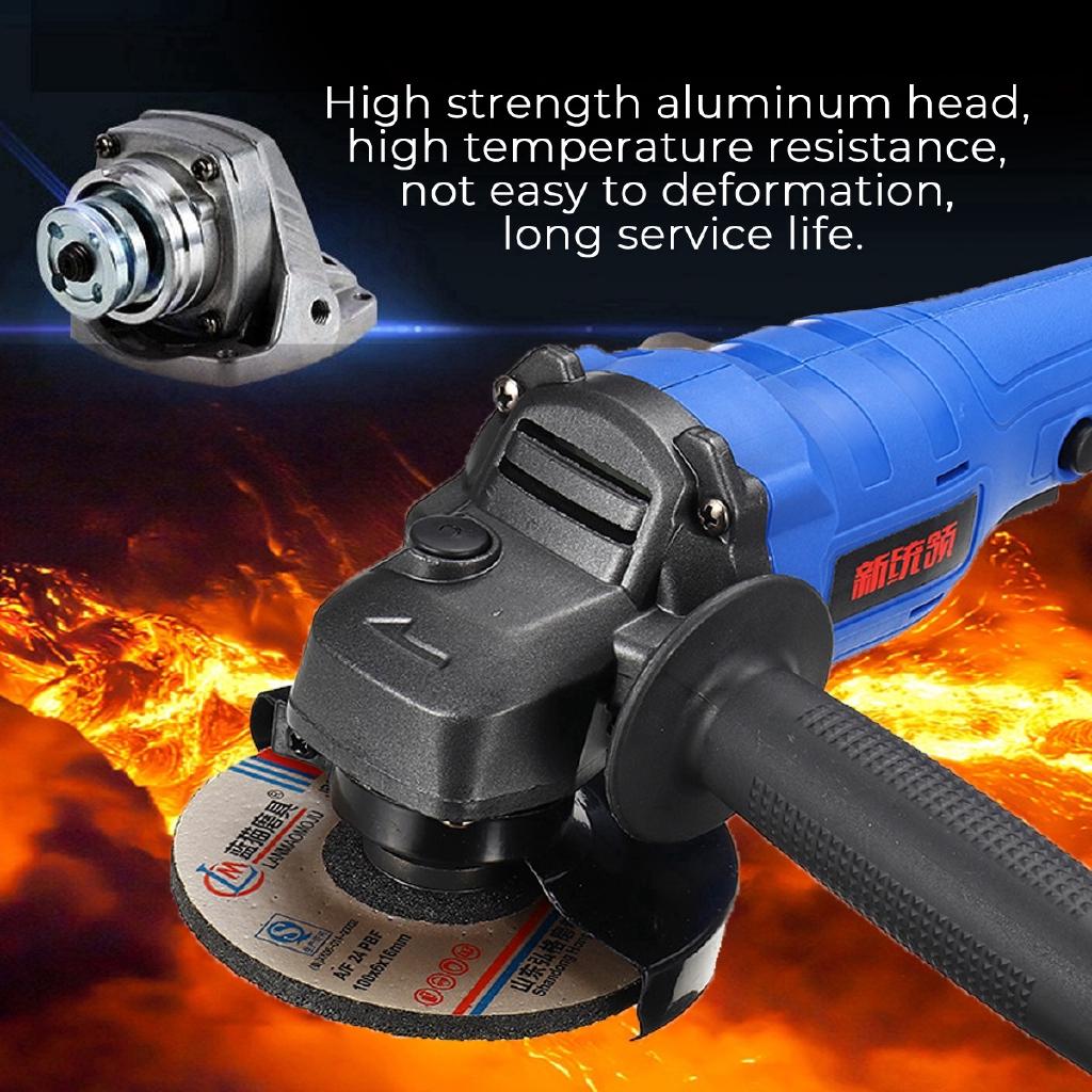 9000RPM Brushless Cordless Electric Angle Grinder Polishing Machine Angle Grinder Cutting Tool Black