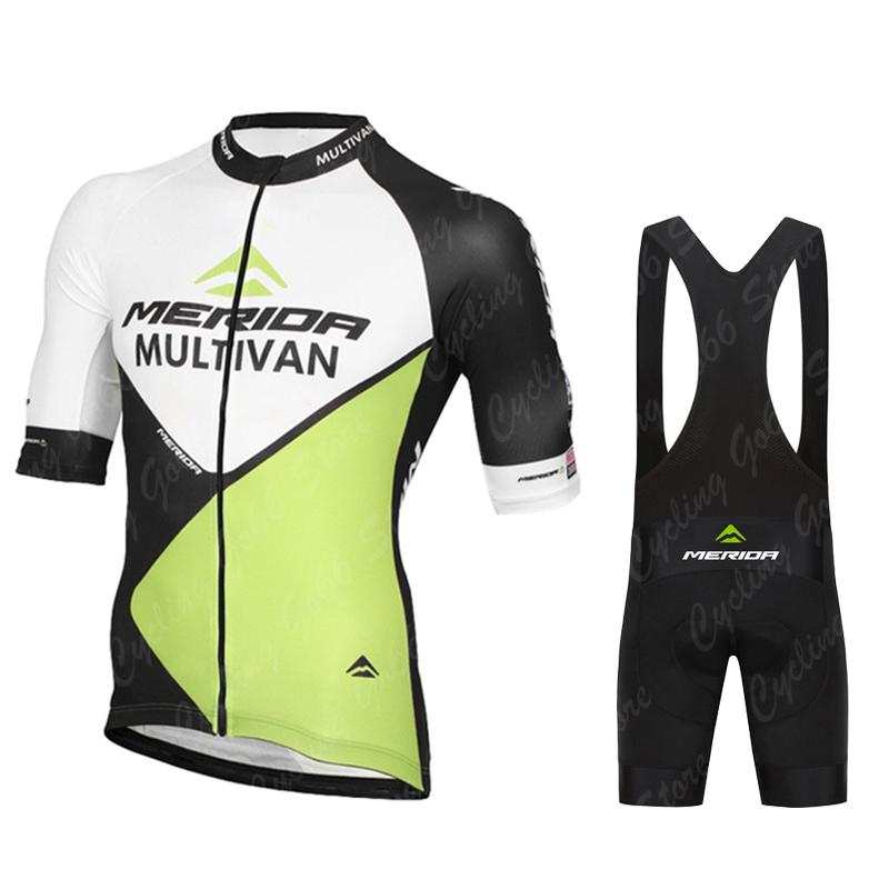Summer Merida Cycling Jersey Set MTB Bicycle Cycling Clothing Mountain Bike Wear Clothes Maillot Ropa Ciclismo Triathlon