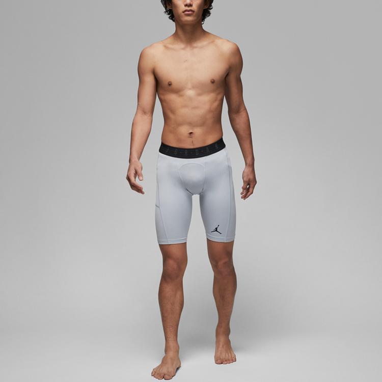Jordan Спортивные шорты с логотипом Dri-Fit, быстросохнущие, впитывающие влагу, шорты для фитнеса, мужские шорты, волчье-серые, DM1814-012