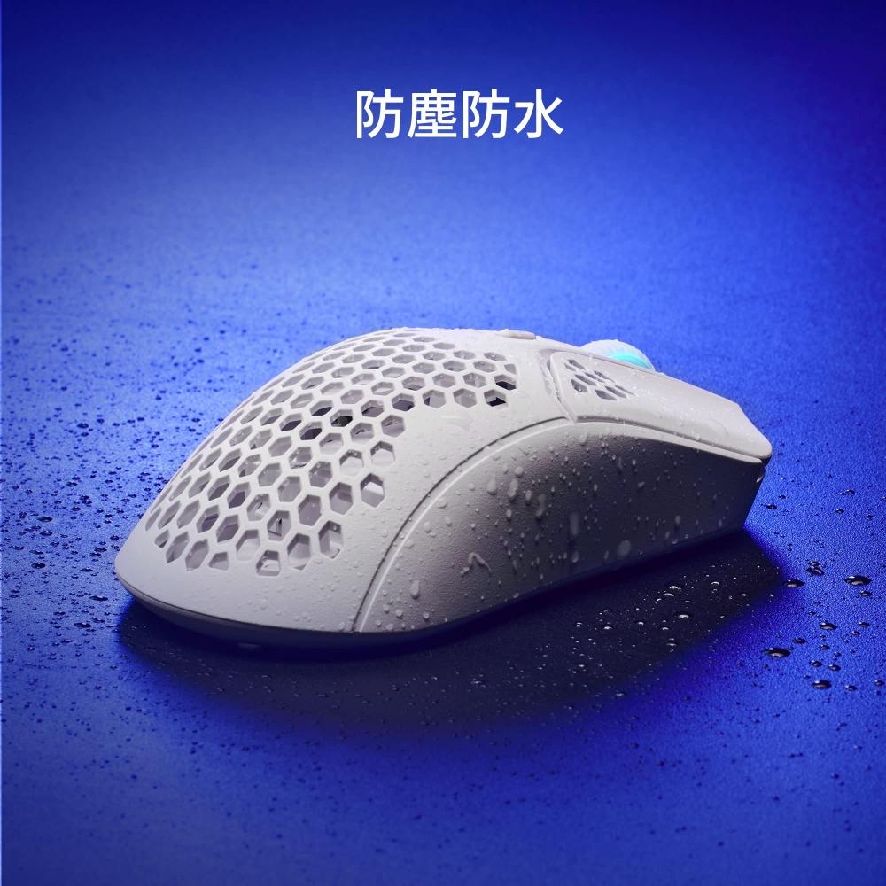 HYPERX Беспроводная игровая мышь Pulsefire Haste для геймеров, сверхлегкая конструкция с шестигранным корпусом, 61 грамм, черная, гарантия 2 года 4P5D7AA