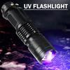 Портативный светодиодный УФ-фонарик USB/на батарейках Ультрафиолетовый светодиодный фонарик 365 нм/395 нм Инспекционная лампа 3 режима Детектор Фонарь