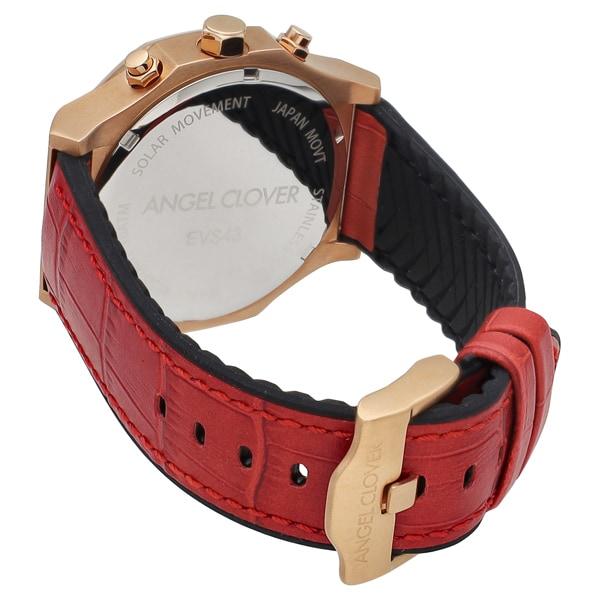Angel Clover EXVENTURE SOLAR EVS43PG-RE Wrist Watch