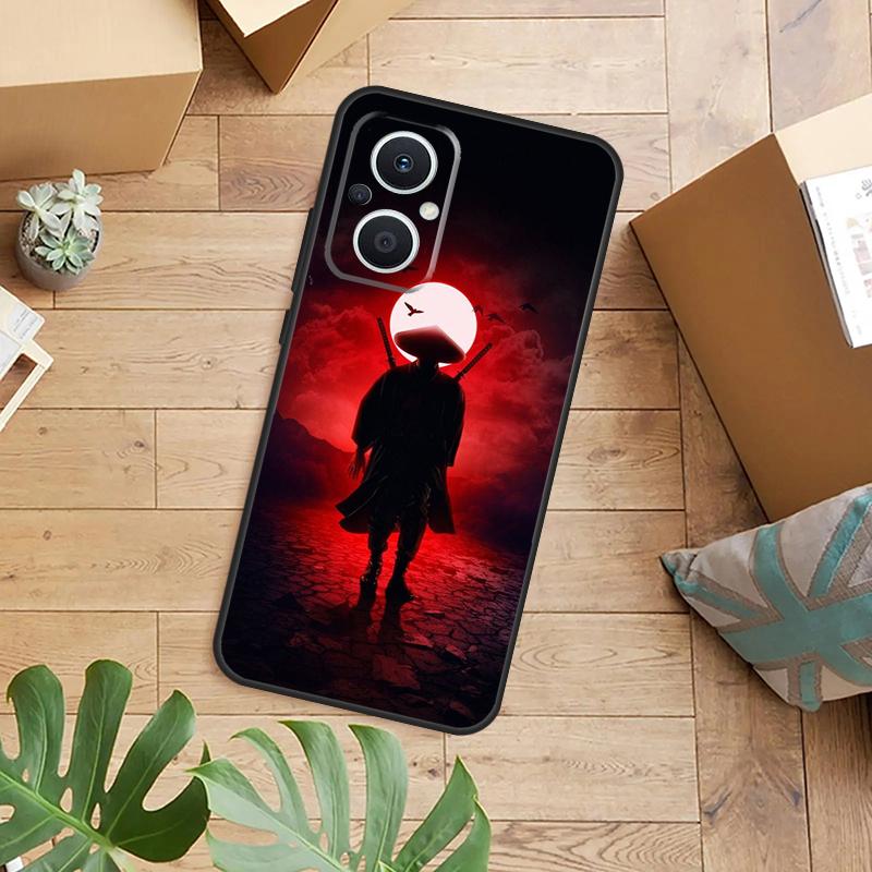 Аниме Японский Самурай Чехол для Телефона Для OPPO Reno 14 12 11 13 F 10 Pro 8T 8 Lite OPPO Find X9 X8 X6 X5 Pro Задняя Крышка