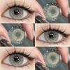 1 пара цветных контактных линз для глаз, голубые линзы для серых зрачков, коричневые линзы, зеленые контактные линзы, косметический макияж на год