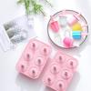 Силиконовая форма для мороженого на 6 ячеек, DIY-изготовитель эскимо, форма для леденцов, розовая