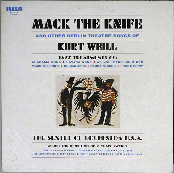 Виниловая пластинка СЕКСТЕТ ОРКЕСТРА Mack The Knife PG125 RCA 1979 Япония Джаз Б/у