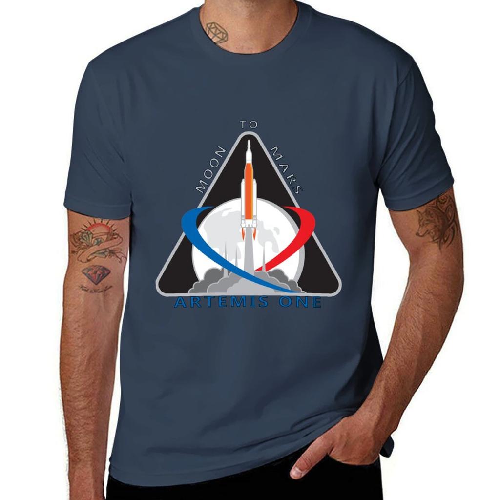 Artemis Mission One Logo Tshirt Holiday Simple Tee Shirt Tshirt