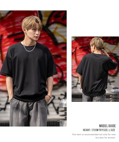 Improves SIDEWAYSTANCE Men's Solid Short Sleeve Sweatshirt, Purple