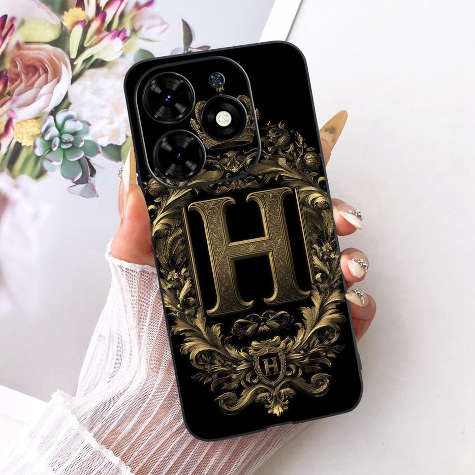 Чехол для Infinix Hot 40i Hot40 Pro X6837 Новая Мода Буквы для Пары Чехол Мягкий Силиконовый Чехол Для Infinix Hot 40 Pro Ho40i Fundas