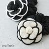 VINGTAINE Камелия Монохромный Элегантный и Милый для и Церемоний Входа в Детский Сад Резинка для Волос, Сетка, Взрослых, Свадеб, Послевечерних Мероприятий, Выпускных,