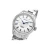 Seiko Антимагнитные 100м Водонепроницаемые Механический механизм Стальной ремешок Мужские часы Белый циферблат SARX095