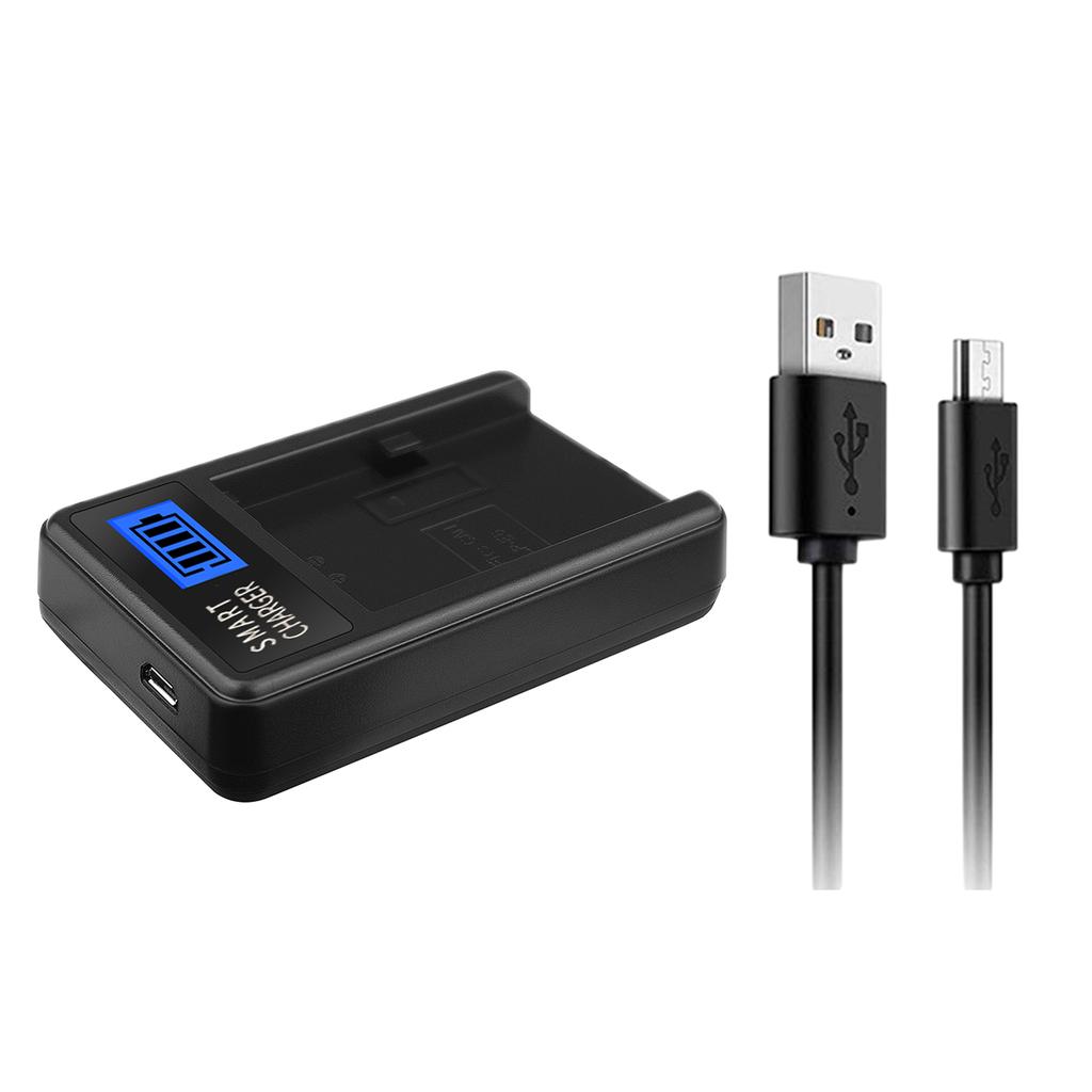 LP-E6 LPE6 LP E6 USB Battery Charger with LCD Screen Replacement for EOS 5D Mark II EOS 5D Mark III EOS 5D Mark2