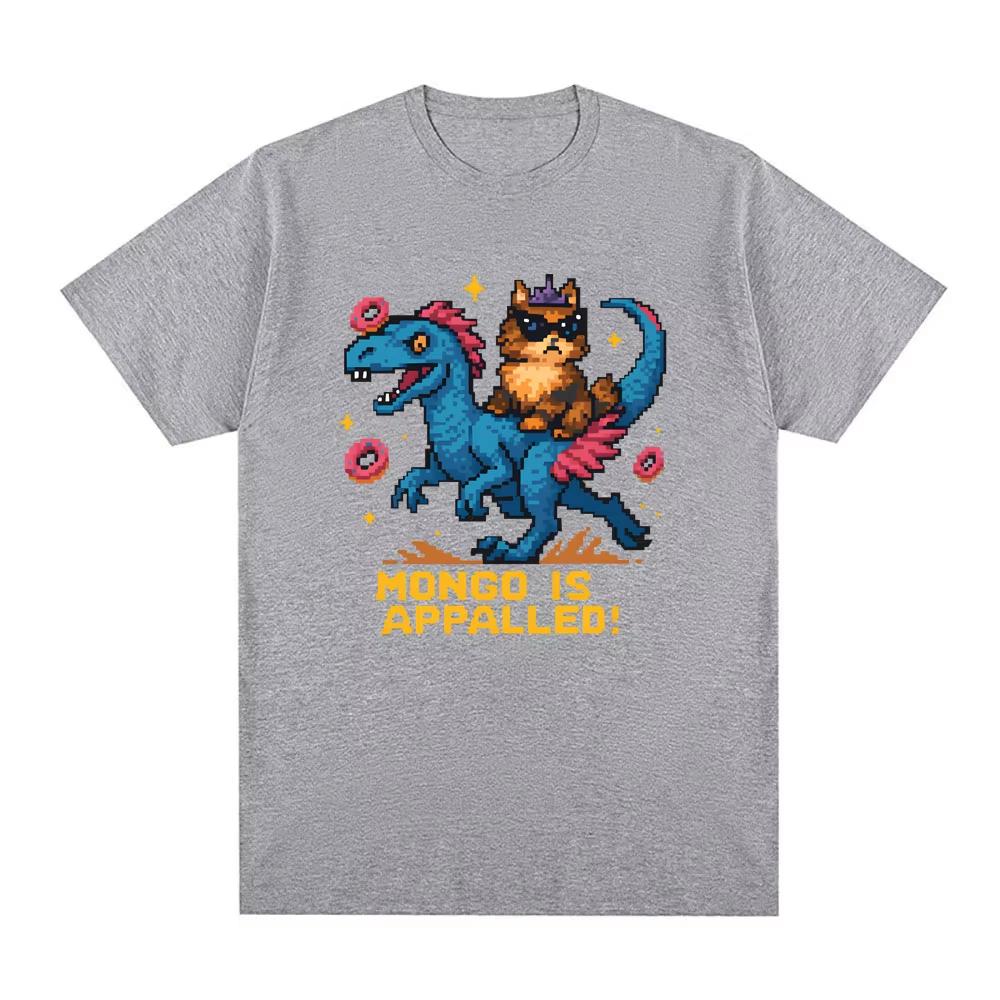 Mongo is Appalled! Dungeon Crawler Carl T-Shirt Round Neck Comfortable Tees Summer Clothes Fashion pure Cotton O-neck Tops
