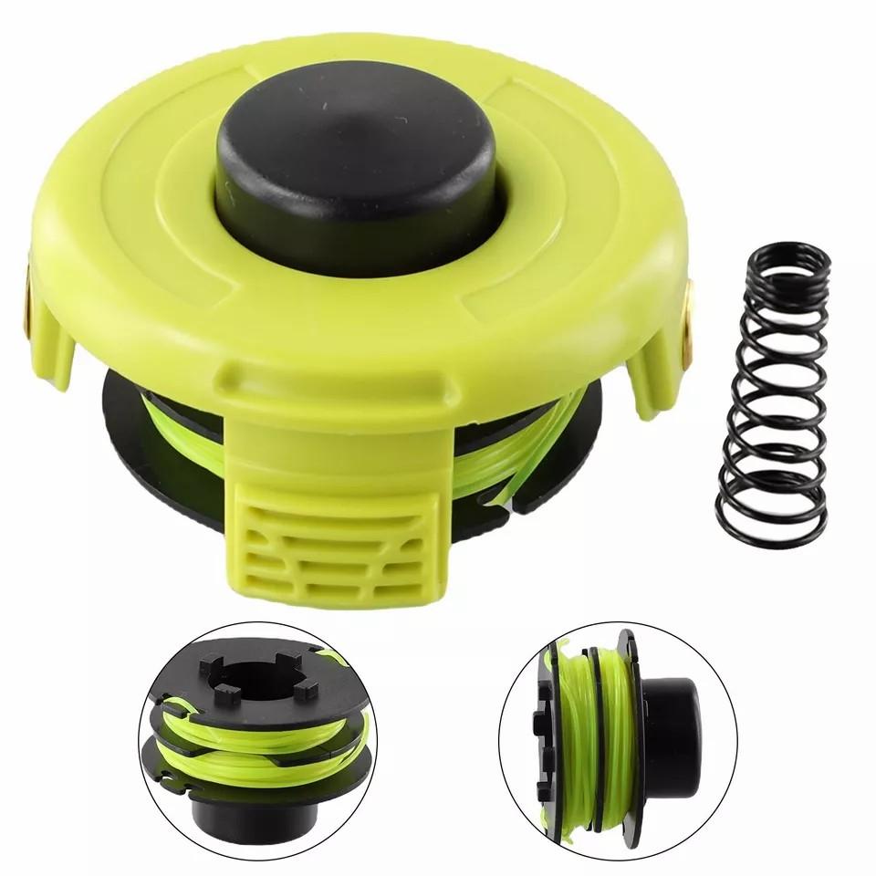 For Ryobi RLT3025F/RLT3025S/RLT3525S Lawn Mower RAC119 Line Spool + RAC118 Spool Cap + Spring