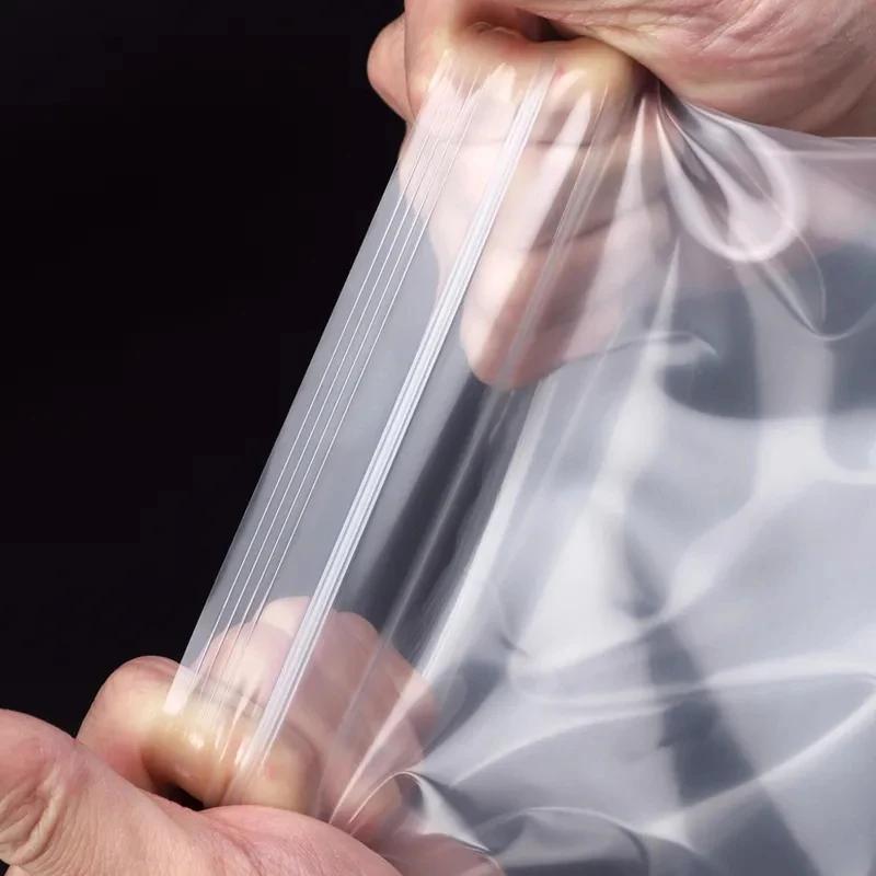 Прозрачные герметичные пакеты с застежкой-молнией, пластиковые вакуумные пакеты для хранения небольших ювелирных изделий, кухонная упаковка для еды, многоразовый герметичный пакет для дома