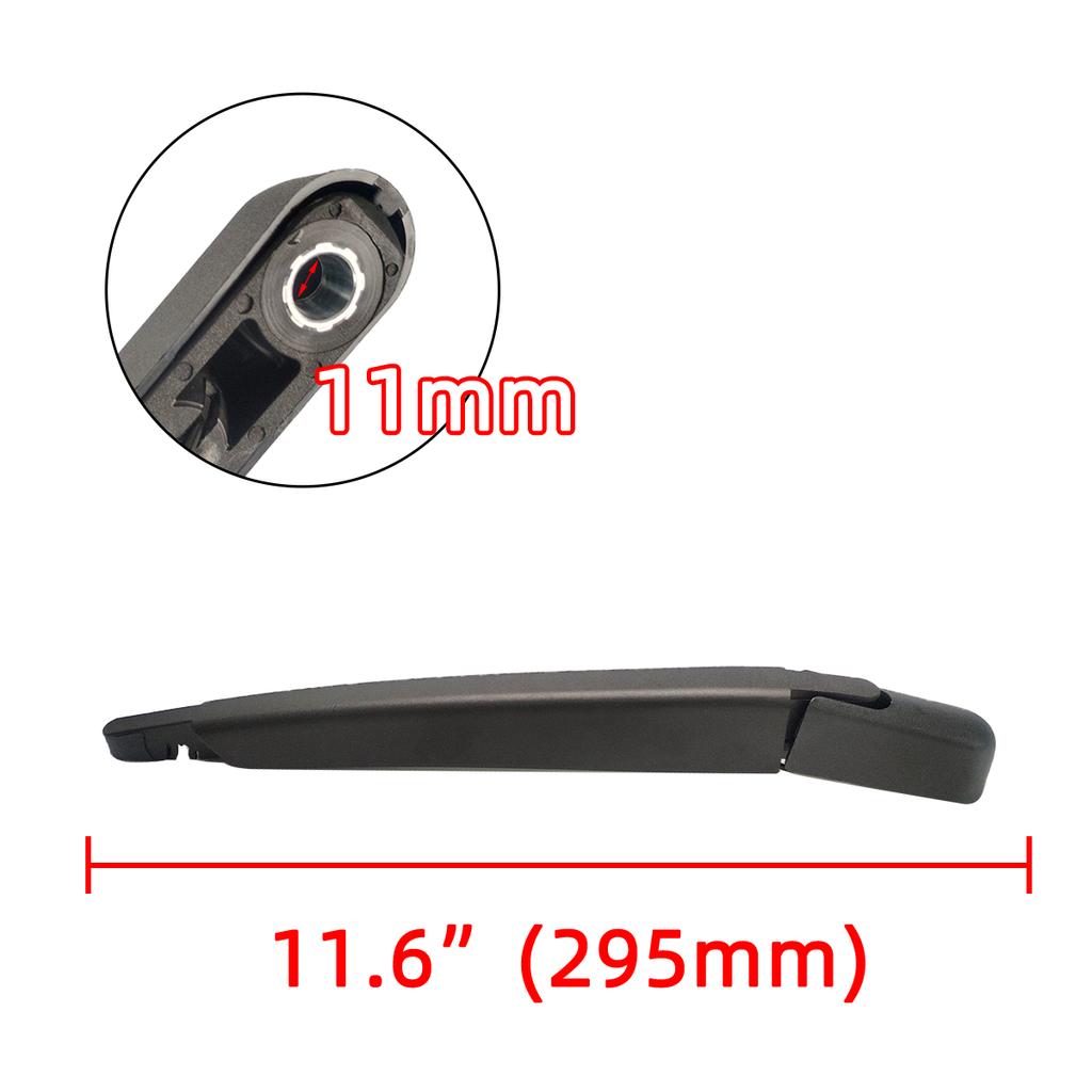 Комплект заднего дворника и рычага для Nissan Qashqai 2006--2013 лобовое стекло заднее стекло