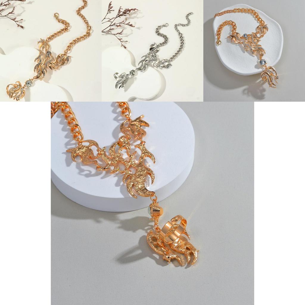 Modern Alloy Water Diamond Geometric Hand Accessory For Women Spring Gift