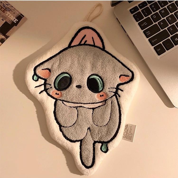 New Arrival: Cute Cartoon Puppy Hand Towel - Super Absorbent & Thick