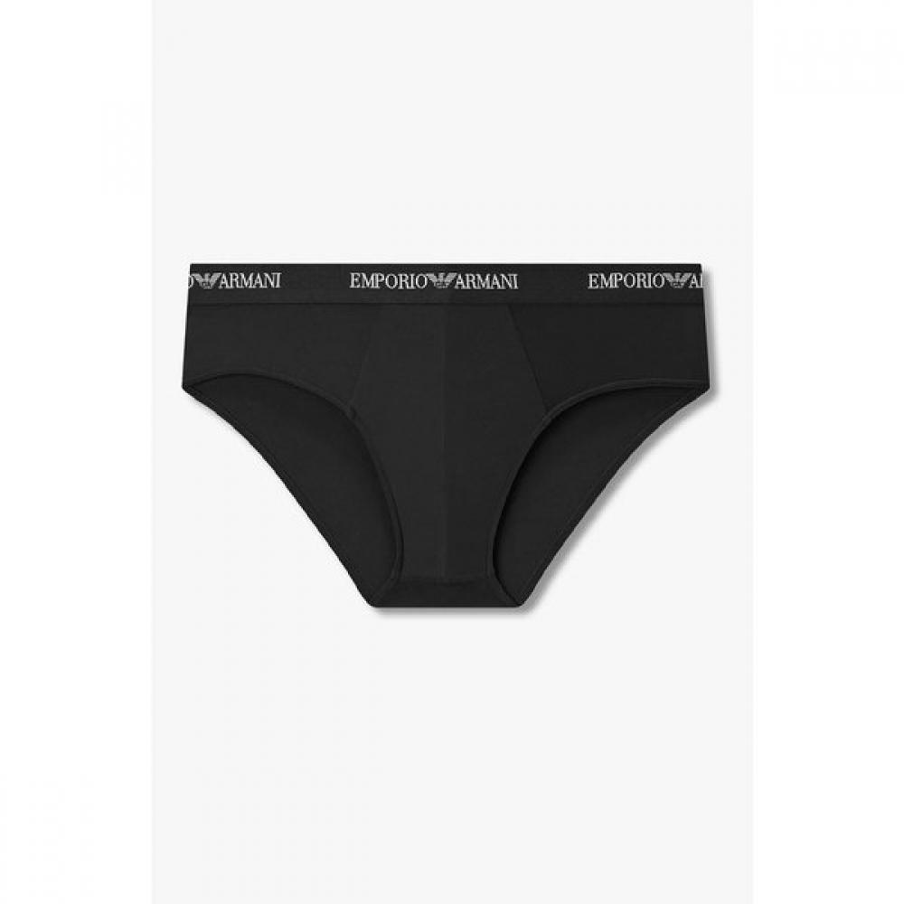 Emporio Armani Мужские эластичные трусы-слипы из смесовой нейлоновой ткани 0816311026