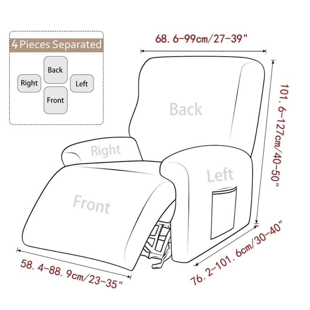 Solid Color Recliner Sofa Covers Stretch Fabric T Jacquard Cover New Couch Slipcovers