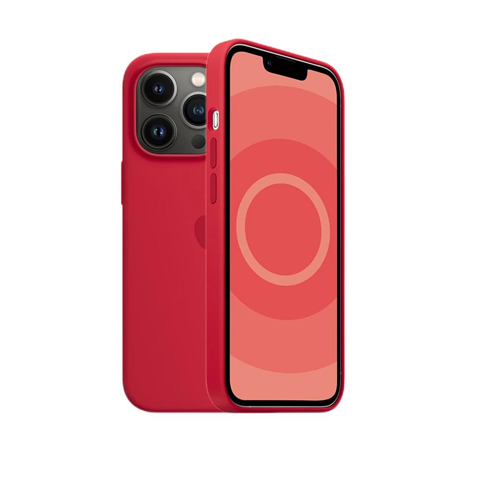 Apple Animation Magsafe Liquid Silicone Magnetic Case For iPhone 13 Pro Max Pro Case Wireless Charging Drop Protect Cover