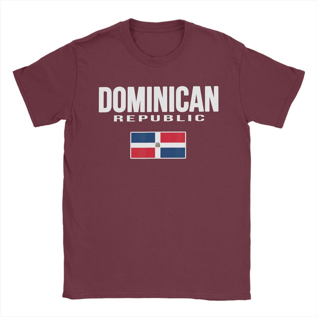 Vintage T Shirt Summer DR Dominican Republic Flag Republica Dominicana Souvenir TShirts for Unisex Plus Size Short Sleeve Tees