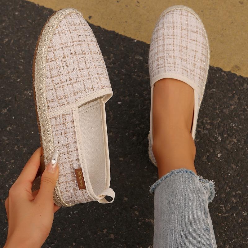 Sneakers Spring and Autumn New Large Size Flat Women's Shoes Simple and Comfortable Casual Hemp Rope Bottom Fisherman Shoes