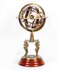 18" Solid Brass Armillary Sphere Vintage Nautical Astrolabe Globe Nautical Décor