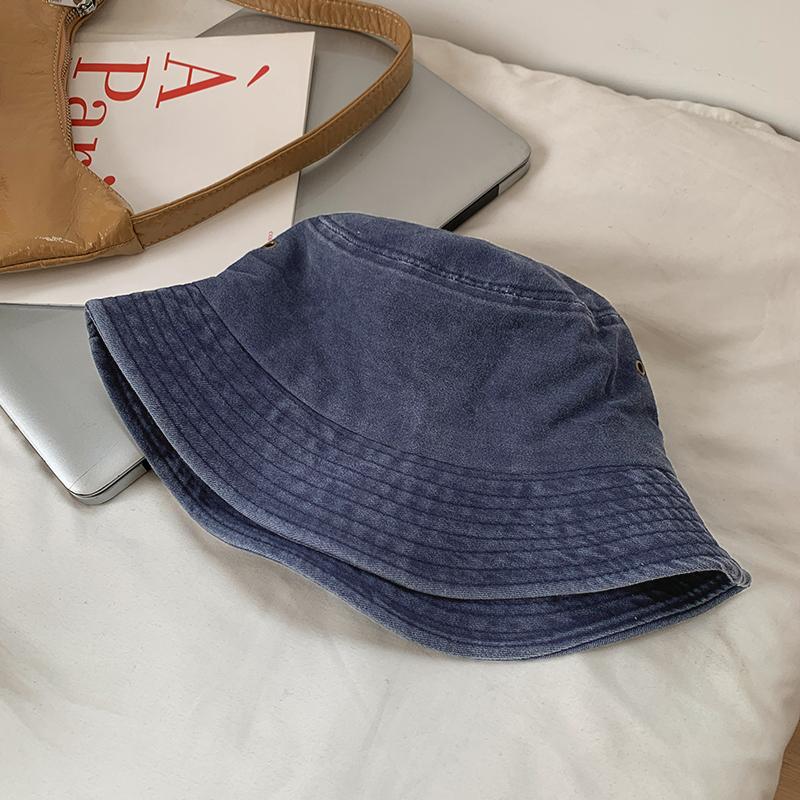 Кепка рыбака из выстиранного денима в стиле ретро в Гонконге, универсальная и солнцезащитная кепка, солнцезащитная кепка для рыбалки, походная кепка