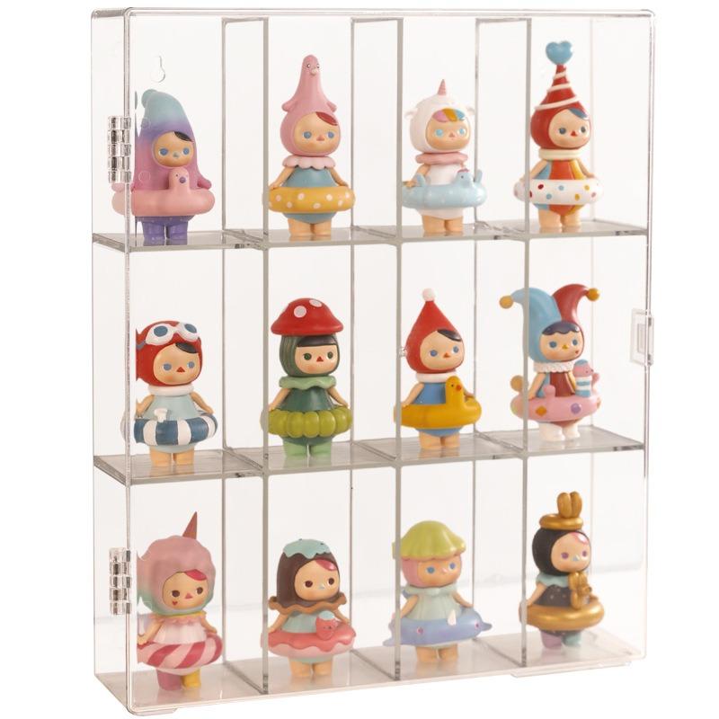 Акриловый витринный шкаф для мини-фигурок Funko Pop, прозрачный настенный или настольный ящик для хранения игрушек, шкаф-органайзер для дома