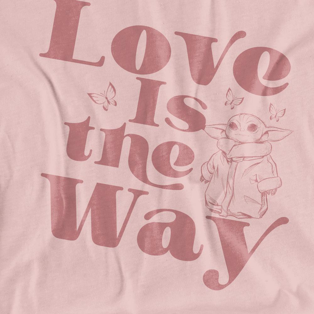 Star Wars: The Mandalorian Unisex Adult Love Is The Way Baby Yoda T-Shirt