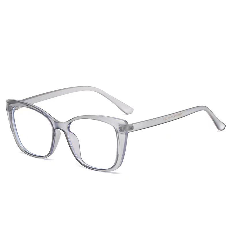 New Fashion Vintage Gradient Eyeglasses For Nearsightedness Anti Blue Light Myopia Unique Transparent Cat Eye Glasses Frame