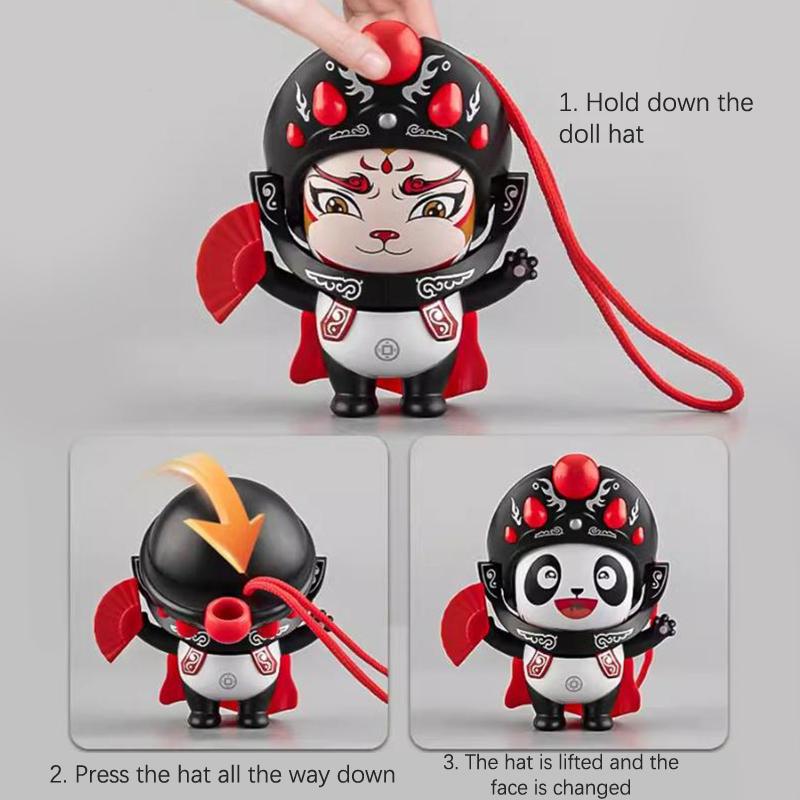 1 шт. куклы из оперы Сычуань, меняющие лицо, китайский стиль, лица удачи, меняющие макияж, ремесла, украшения, детские игрушки, подарки на Новый год