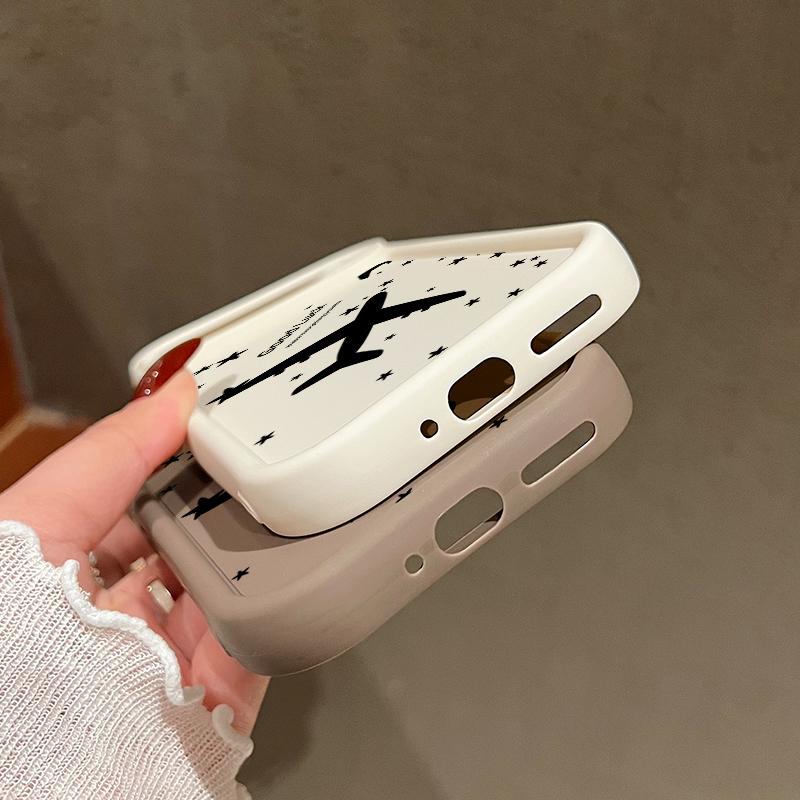 Матовый чехол TPU с рисунком звезд в виде самолета для Google Pixel 9 Pro XL 8A 8 Pro 7A, противоударный мягкий силиконовый защитный чехол для объектива телефона