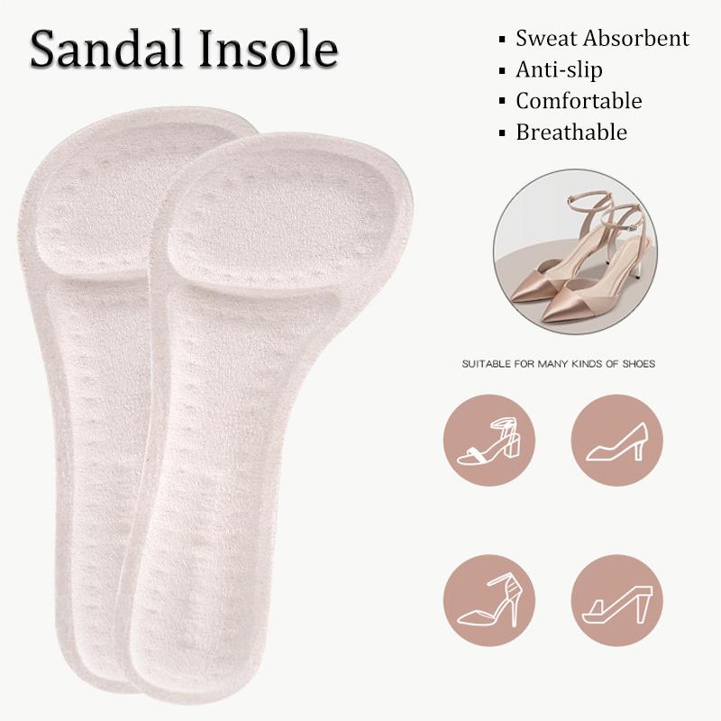 Sandals Insoles Women High-heel Insoles Self-adhesive Anti-slip Breathable Shoes Pads Stickers Soft Cushion Sole Inserts