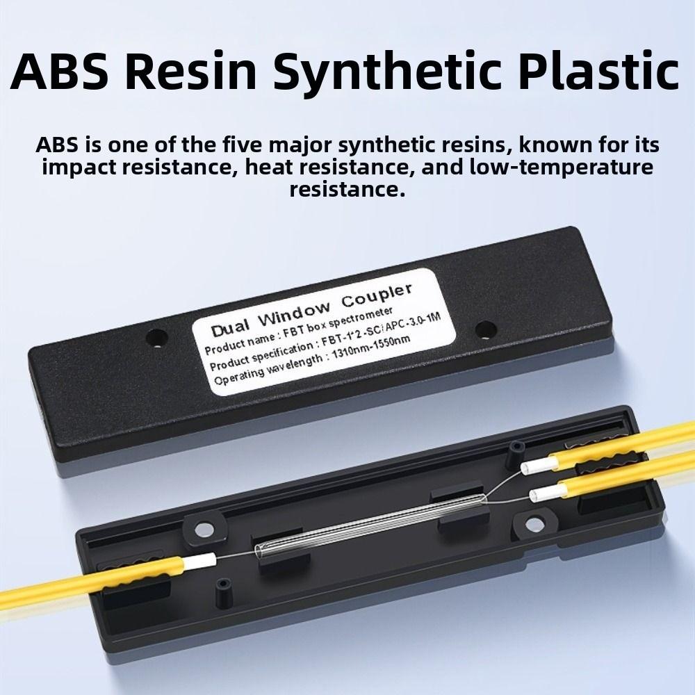 Yellow FTTH Splitter Box Low Loss Fiber Coupler New Fiber Optic Splitter Computer Accessories