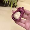 Mini Handheld Worry Stone Portable Pocket-Sized Hand Massage Toy Wooden Keychain  Stress Relief