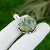 Natural Serpentine Gemstone Indian Jewelry 925 Sterling Silver Pendant For Women