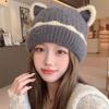 Cat Ear Plush Hat Wool Hat Autumn And Winter Ear Protection Knitted Hat