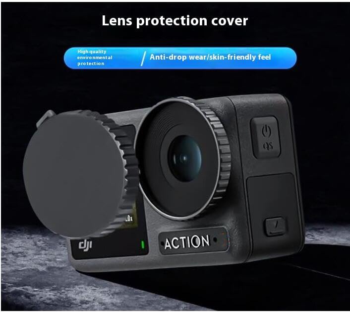 Osmo Action 5 Pro Tempered Glass Film Set Compatible with Osmo Action 5 1 Silicone Lens Protective Cover 6 Tempered Glass Protection [7 Pieces] Pro, +