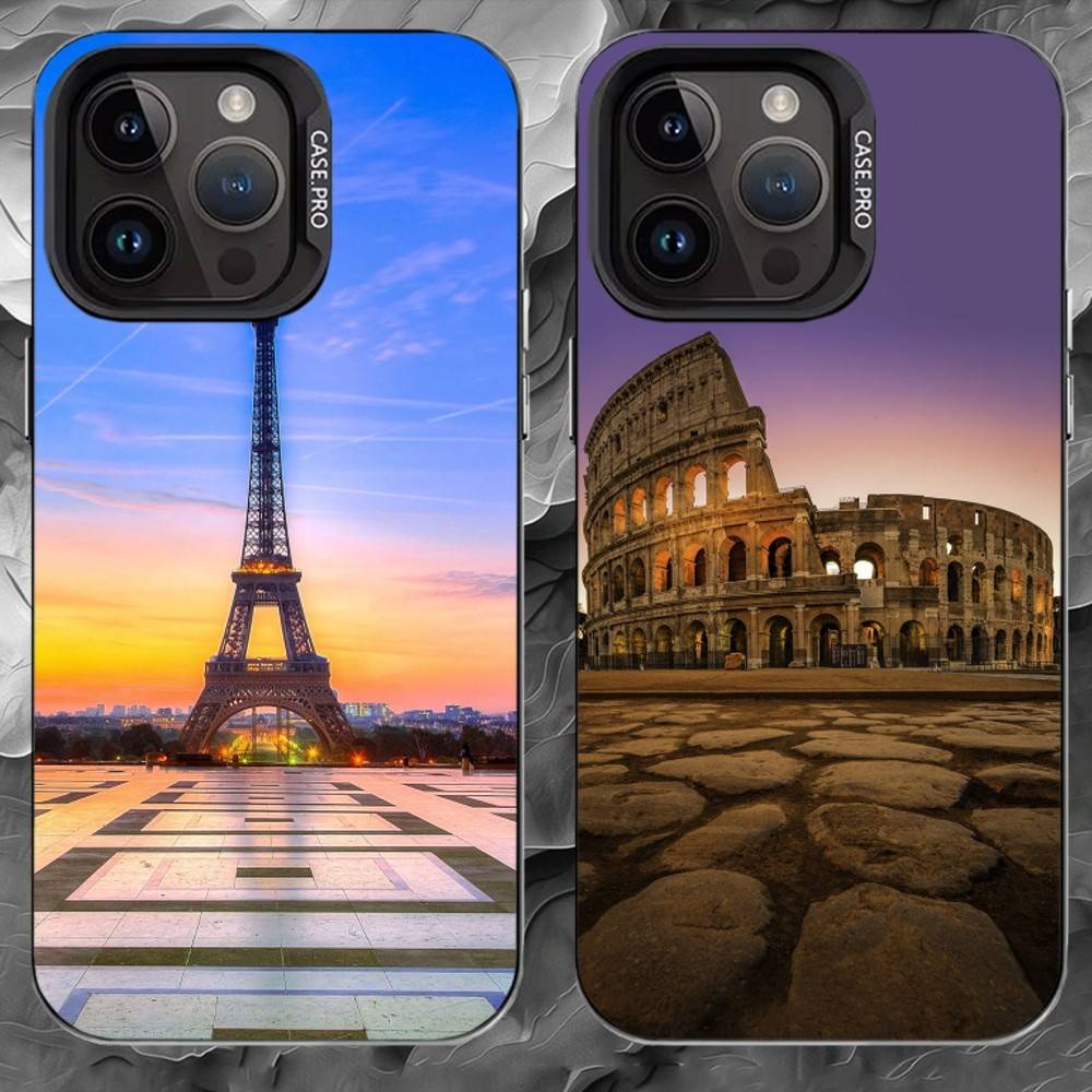 U-UFO Phone Case For iPhone 17 16 15 14 13 12 11 Pro Max Plus Silver Matte Black Cover