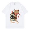 Trendy summer 2D digital printed Tshirt sports round neck casual short sleeved top