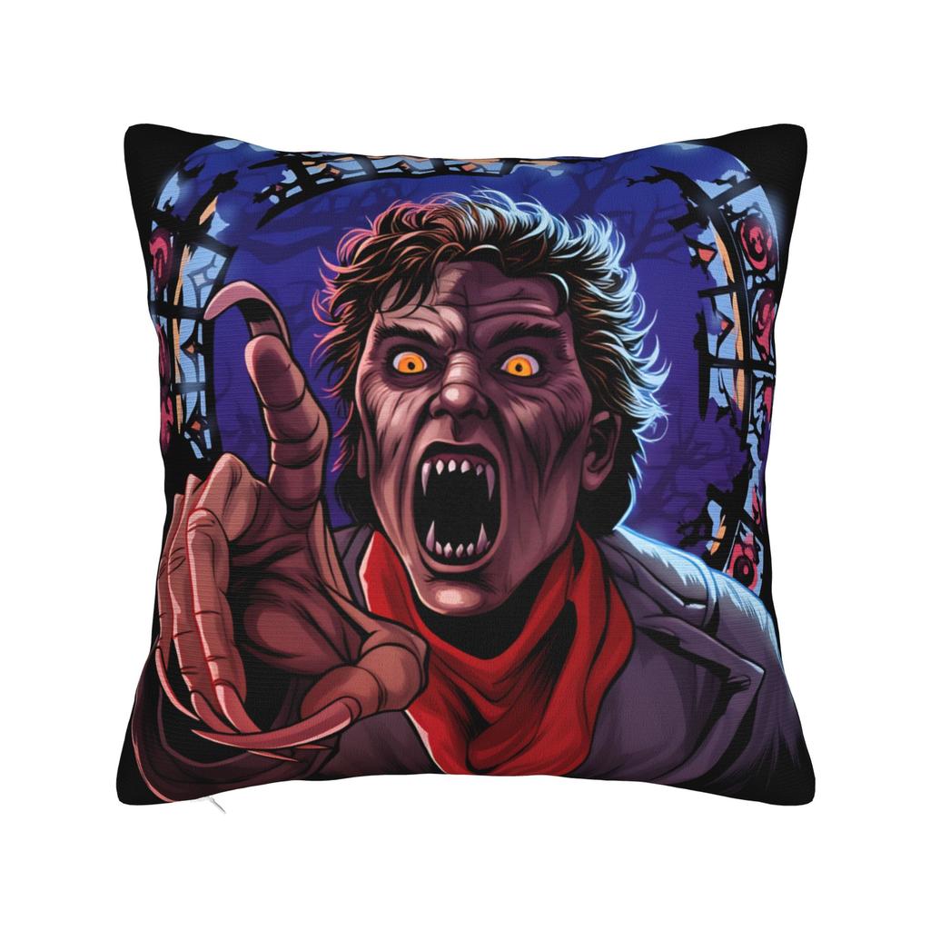 Horror Film Frighteds Nights Pillow Cover Funny Pillow Case For Living Room Bed Chair Comfy Cushion Cover Birthday Present