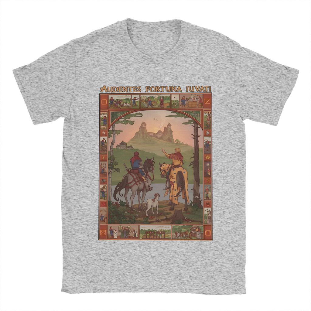 Kingdoms Come Deliverances Футболка Летняя 100% Хлопок Футболки Для Пары Харадзюку Повседневная Футболка С Короткими Рукавами Ретро Одежда