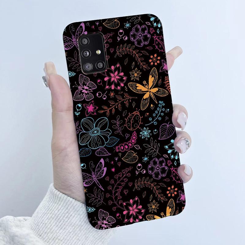Чехол для телефона Samsung Galaxy A51 A71 5G Девочка с бабочкой Мягкий силикон ТПУ Задняя крышка SM-A516B A516N A516V A716V A716U Чехлы