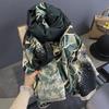 Женский шарф-пейзаж из имитации кашемира, осенне-зимний универсальный, контрастных цветов, пейзажный, простой, ретро, теплый шарф
