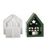 Силиконовая форма для изготовления подсвечника Star Window House Home Decoration Mold Гипсовая форма для подсвечника
