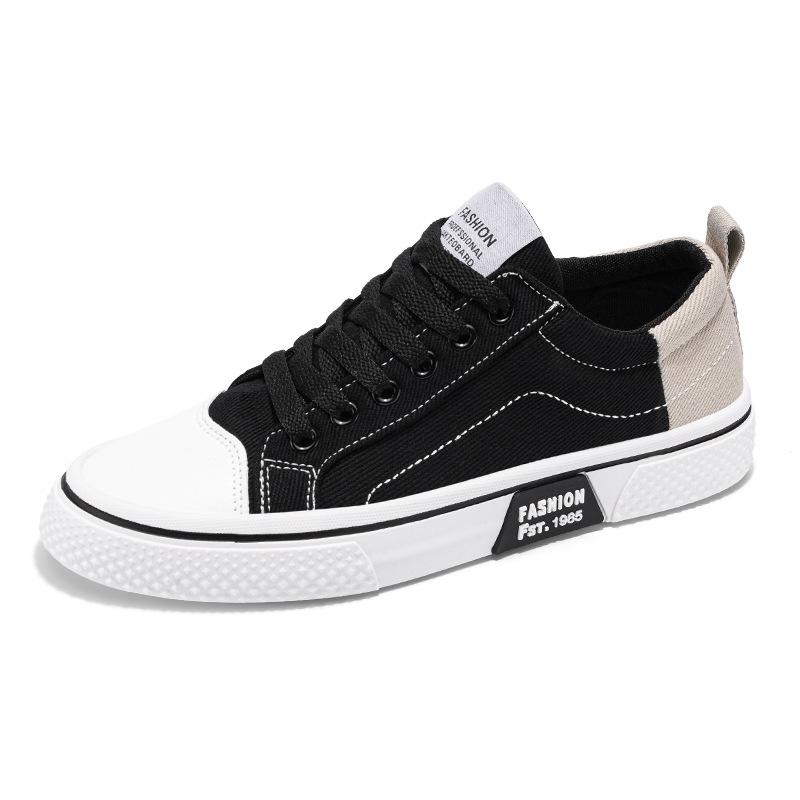 Холщовые туфли мужские низкие весенне-осенние новые простые низкие студенческие кеды мужские универсальные спортивные и повседневные туфли